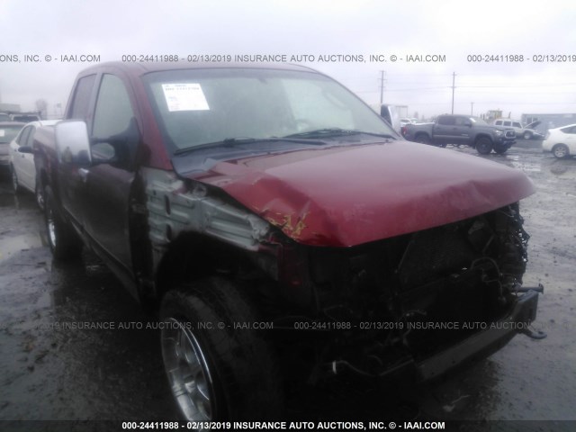 1N6AA07BX4N557710 - 2004 NISSAN TITAN XE/SE/LE RED photo 1