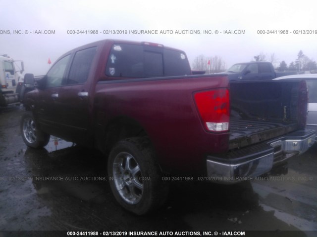 1N6AA07BX4N557710 - 2004 NISSAN TITAN XE/SE/LE RED photo 3