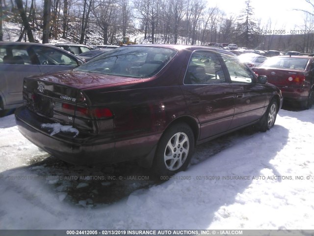 JT2BF22K7X0149445 - 1999 TOYOTA CAMRY LE/XLE Қызыл фото 4