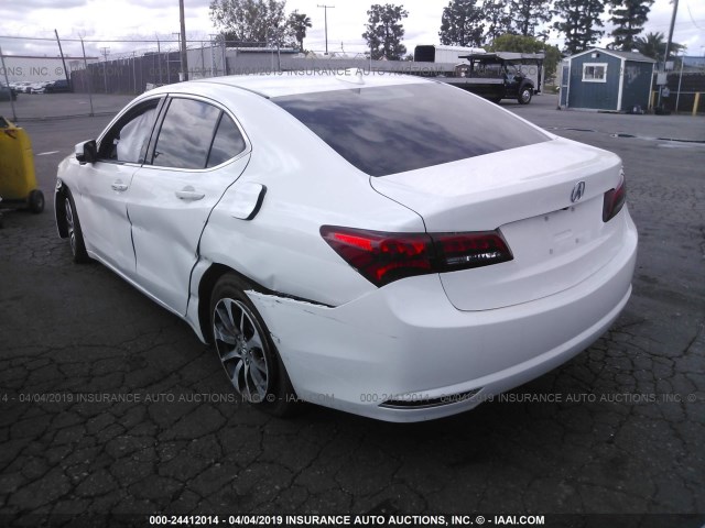 19UUB1F37GA014471 - 2016 ACURA TLX WHITE photo 3