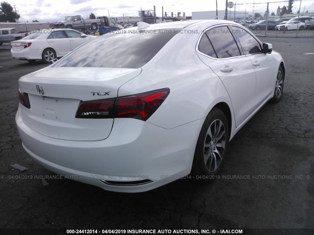 19UUB1F37GA014471 - 2016 ACURA TLX WHITE photo 4