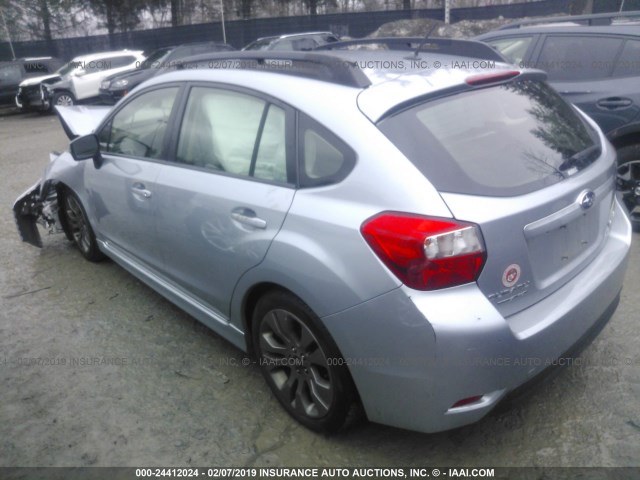 JF1GPAT66F8202681 - 2015 SUBARU IMPREZA SPORT SILVER photo 3