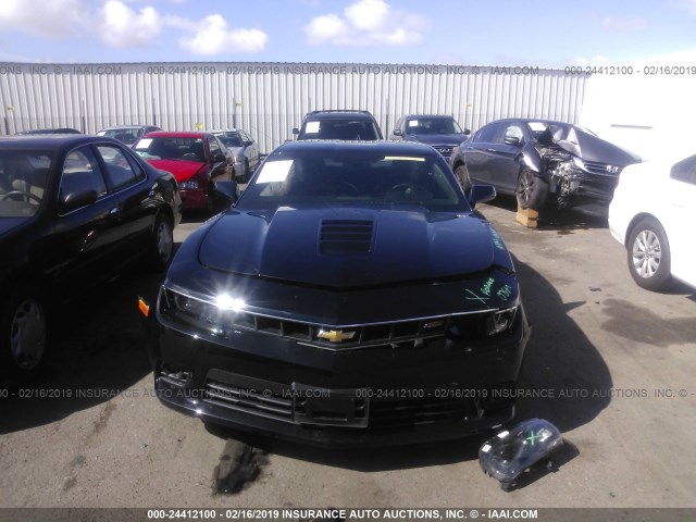 2G1FK1EJ4E9249578 - 2014 CHEVROLET CAMARO 2SS BLACK photo 6