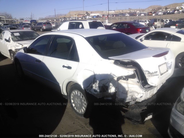 JHMCM56127C005741 - 2007 HONDA ACCORD VALUE WHITE photo 3