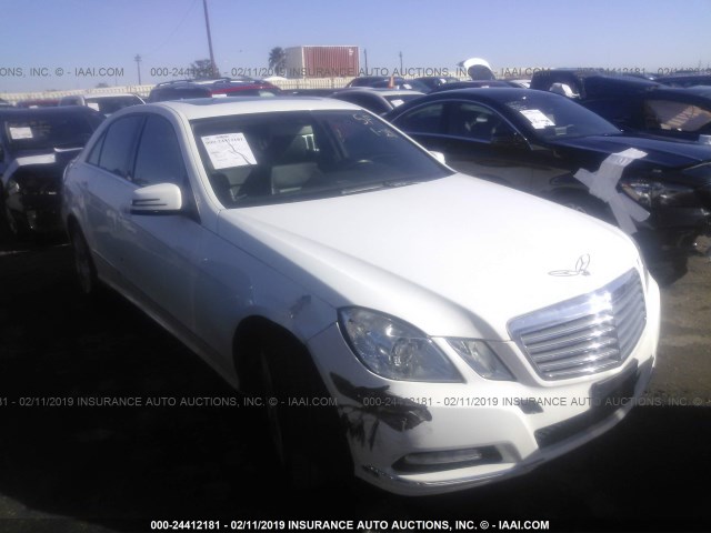 WDDHF5KB8DA671578 - 2013 MERCEDES-BENZ E 350 WHITE photo 1