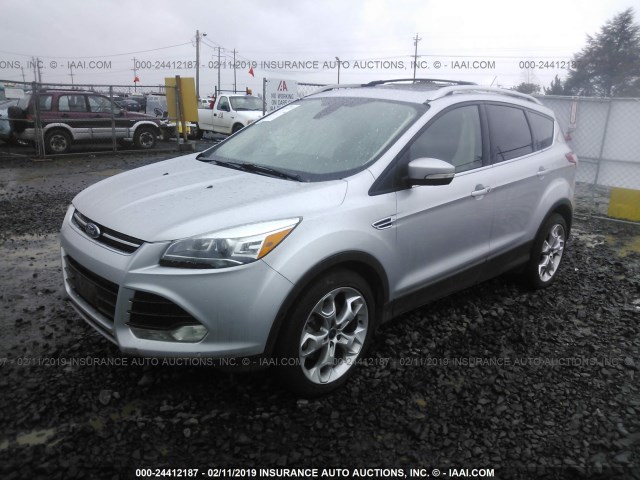 1FMCU9JX6GUC00610 - 2016 FORD ESCAPE TITANIUM SILVER photo 2