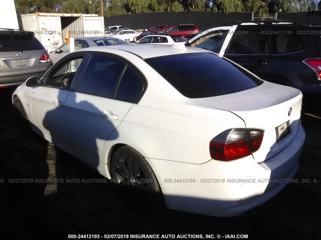 WBAVB17506NK41122 - 2006 BMW 325 I AUTOMATIC WHITE photo 3