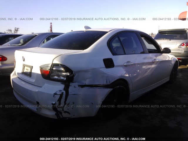 WBAVB17506NK41122 - 2006 BMW 325 I AUTOMATIC WHITE photo 4