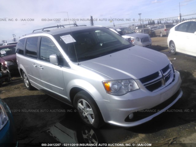 2D4RN5DG9BR719045 - 2011 DODGE GRAND CARAVAN CREW SILVER photo 1