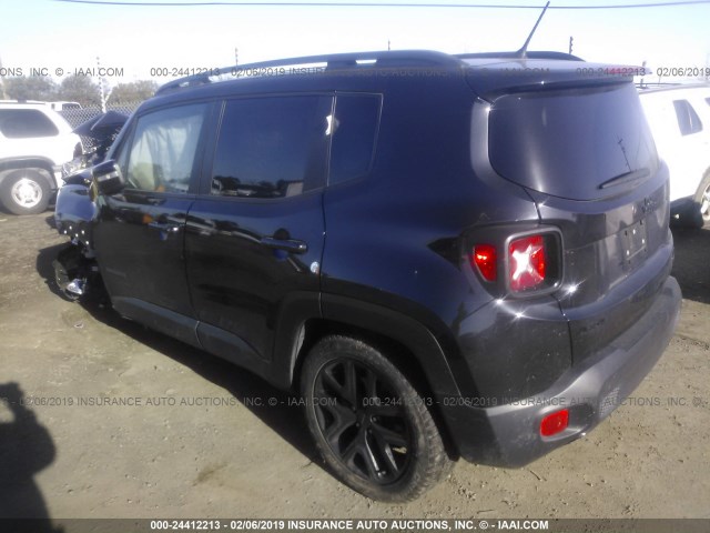 ZACCJBBT2GPD53714 - 2016 JEEP RENEGADE LATITUDE BLACK photo 3