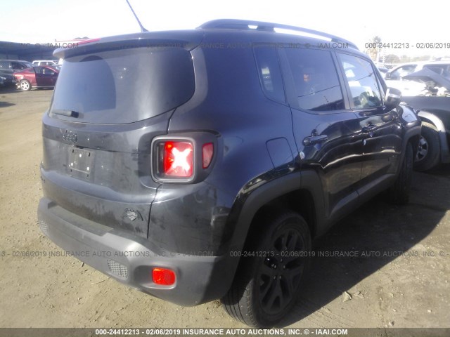 ZACCJBBT2GPD53714 - 2016 JEEP RENEGADE LATITUDE BLACK photo 4