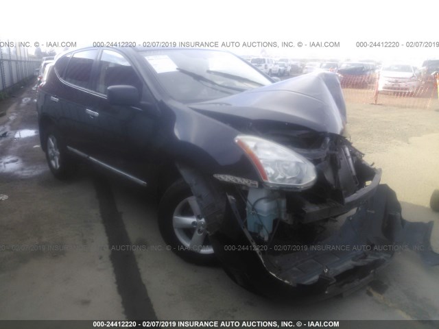 JN8AS5MT9CW611246 - 2012 NISSAN ROGUE S/SV BLACK photo 1