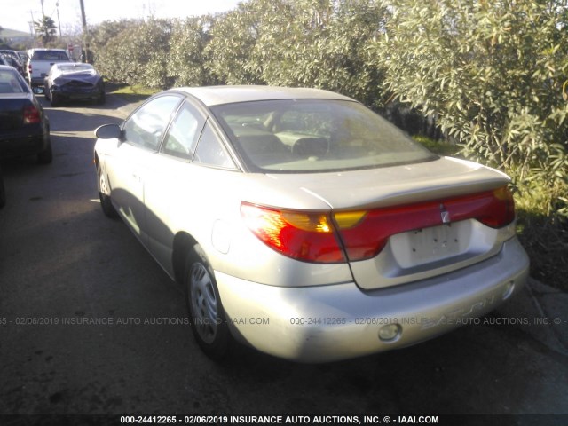 1G8ZY14721Z350718 - 2001 SATURN SC2 GOLD photo 3