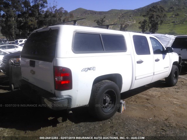 3GCPKSE78DG109821 - 2013 CHEVROLET SILVERADO K1500 LT WHITE photo 4