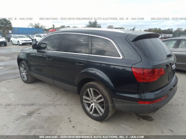 WA1BY74L17D070859 - 2007 AUDI Q7 3.6 QUATTRO PREMIUM BLUE photo 3