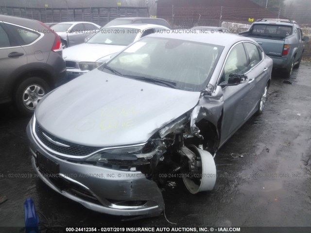 1C3CCCCB5FN619017 - 2015 CHRYSLER 200 C SILVER photo 2