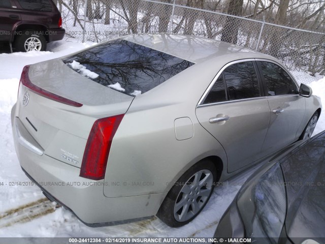 1G6AA5RX4D0138745 - 2013 CADILLAC ATS TAN photo 4