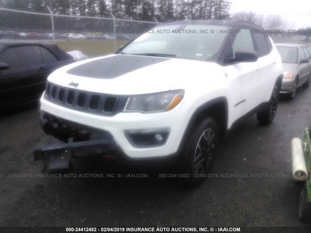 3C4NJDDB5KT639616 - 2019 JEEP COMPASS TRAILHAWK WHITE photo 2