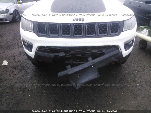 3C4NJDDB5KT639616 - 2019 JEEP COMPASS TRAILHAWK WHITE photo 6