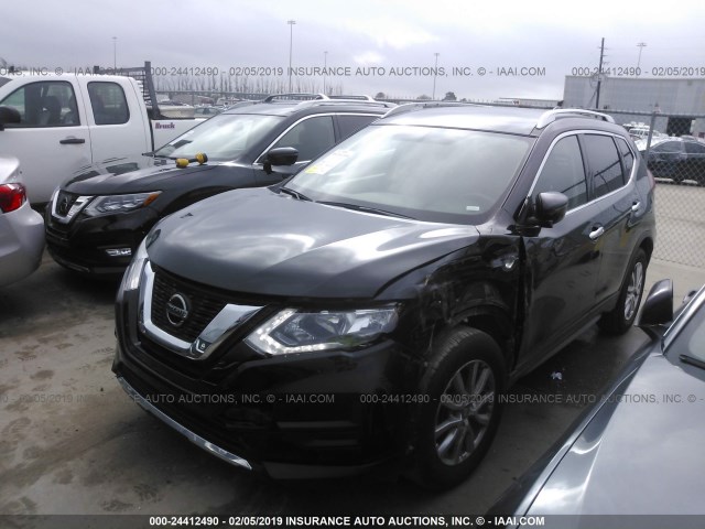 KNMAT2MT9JP515146 - 2018 NISSAN ROGUE S/SV BLACK photo 2