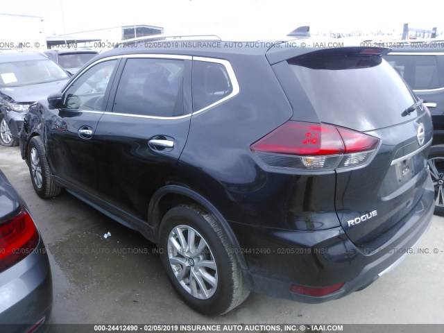 KNMAT2MT9JP515146 - 2018 NISSAN ROGUE S/SV BLACK photo 3