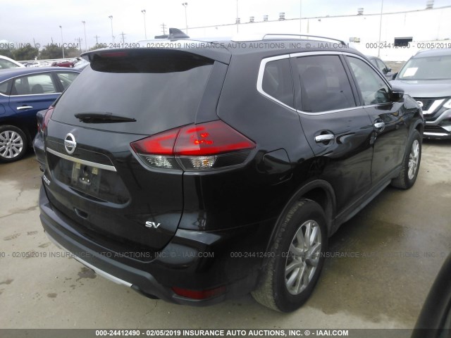 KNMAT2MT9JP515146 - 2018 NISSAN ROGUE S/SV BLACK photo 4