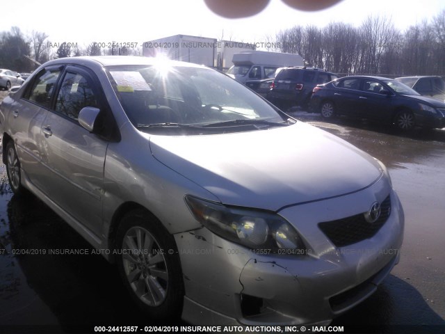 2T1BU4EE5AC227717 - 2010 TOYOTA COROLLA S/LE/XLE SILVER photo 1