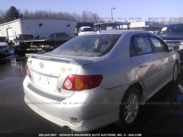 2T1BU4EE5AC227717 - 2010 TOYOTA COROLLA S/LE/XLE SILVER photo 4