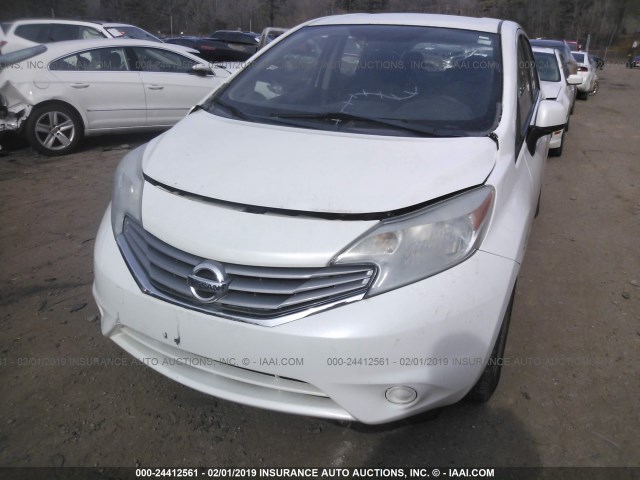 3N1CE2CP7EL388411 - 2014 NISSAN VERSA NOTE S/S PLUS/SV/SL WHITE photo 6