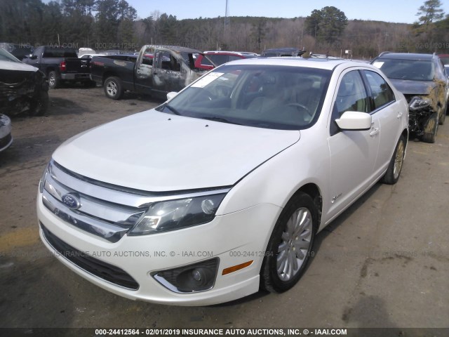 3FADP0L33AR294780 - 2010 FORD FUSION HYBRID WHITE photo 6