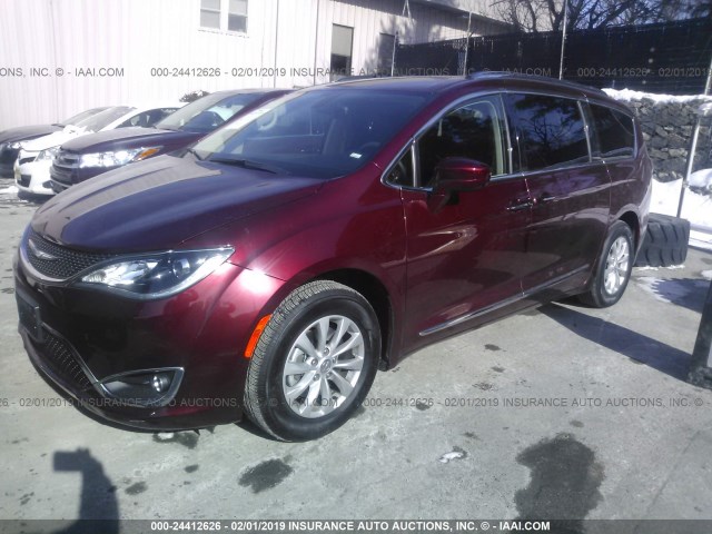 2C4RC1BG5KR554853 - 2019 CHRYSLER PACIFICA TOURING L BURGUNDY photo 2