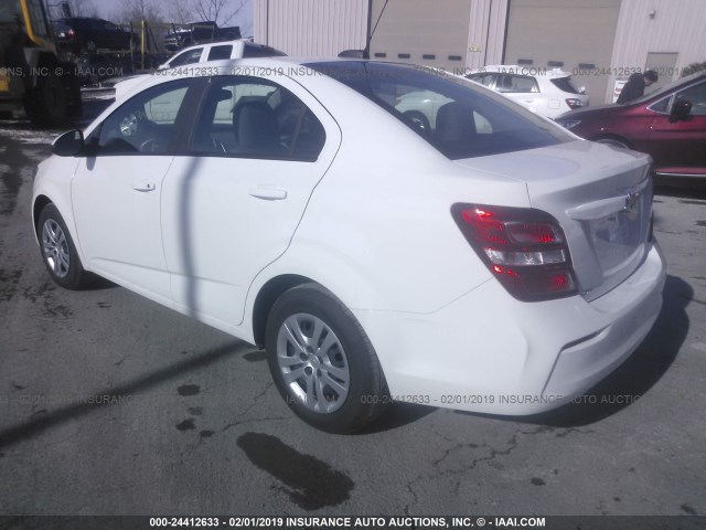 1G1JB5SG5J4130753 - 2018 CHEVROLET SONIC LS 白色 照片 3