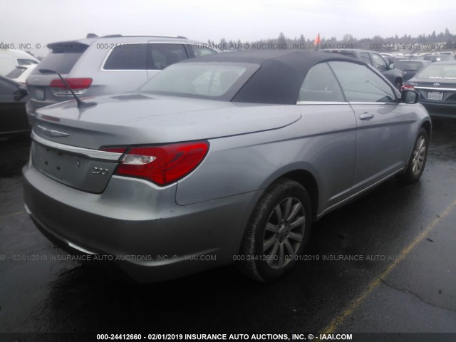 1C3BCBEB3DN511592 - 2013 CHRYSLER 200 TOURING SILVER photo 4