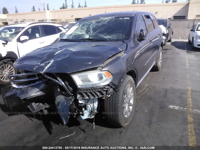 1C4RDHAG8HC859871 - 2017 DODGE DURANGO SXT GRAY photo 2