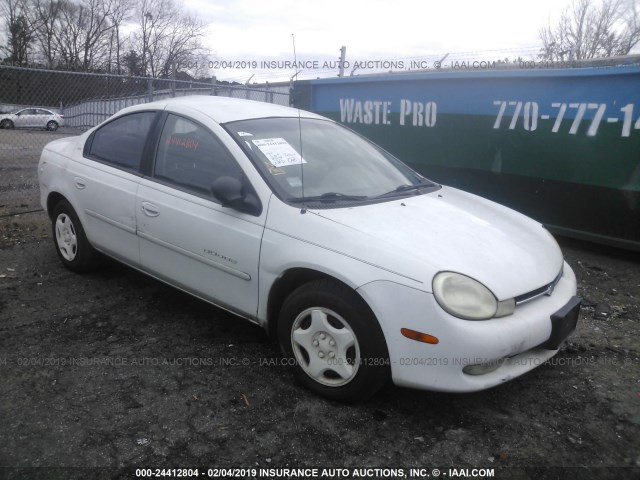 1B3ES46C7YD538063 - 2000 DODGE NEON ES WHITE photo 1