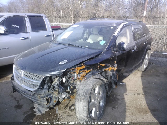 3C4PDCDG2CT149092 - 2012 DODGE JOURNEY CREW BLACK photo 2