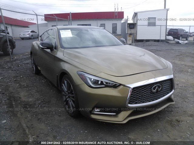 JN1FV7EK7HM610726 - 2017 INFINITI Q60 GOLD photo 1