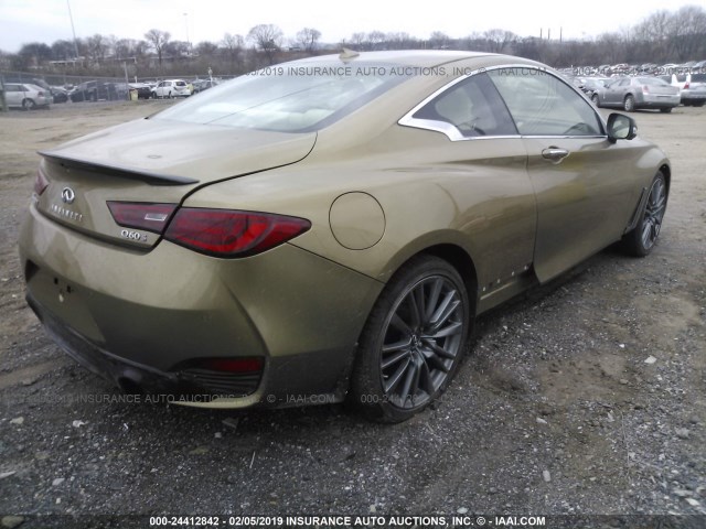 JN1FV7EK7HM610726 - 2017 INFINITI Q60 GOLD photo 4