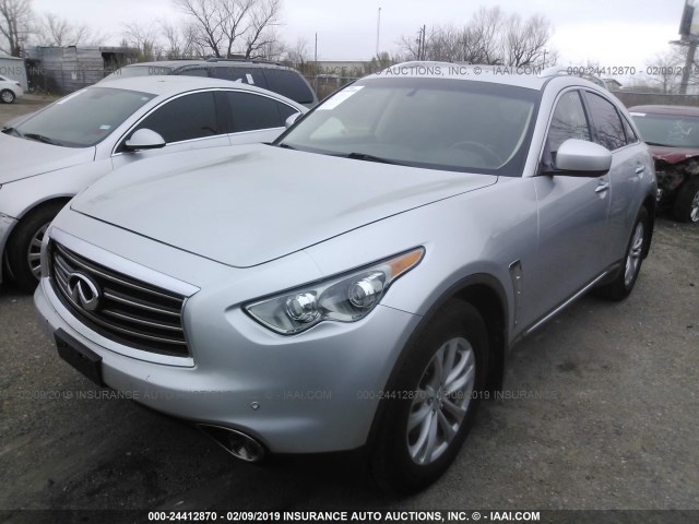 JN8AS1MU6CM121540 - 2012 INFINITI FX35 SILVER photo 2