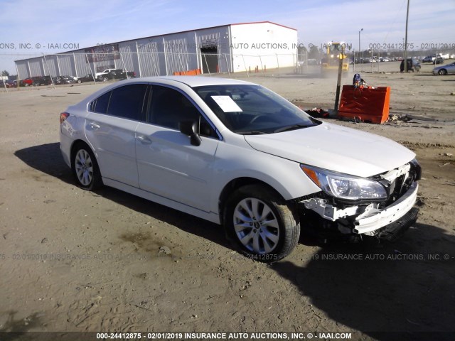 4S3BNAB69H3061021 - 2017 SUBARU LEGACY 2.5I WHITE photo 1