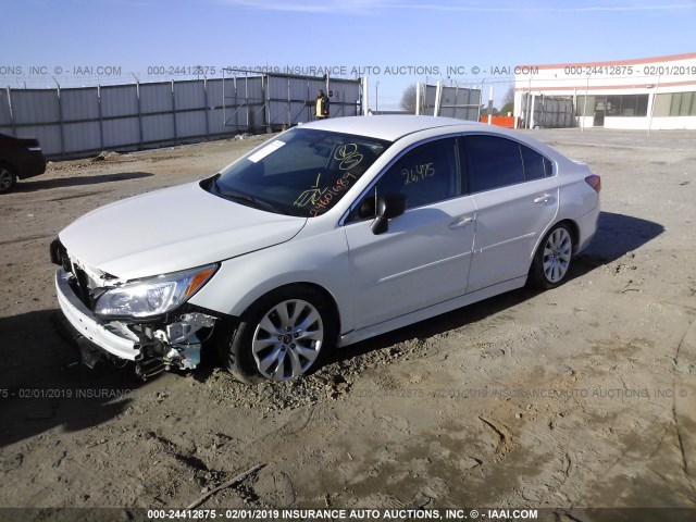 4S3BNAB69H3061021 - 2017 SUBARU LEGACY 2.5I WHITE photo 2