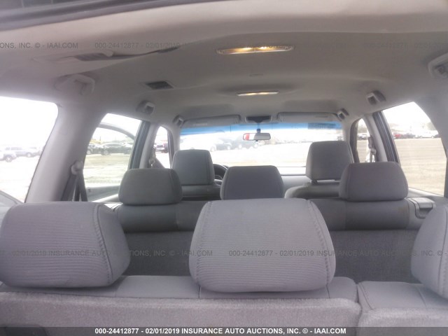 5FNYF281X6B052191 - 2006 HONDA PILOT LX BLUE photo 8