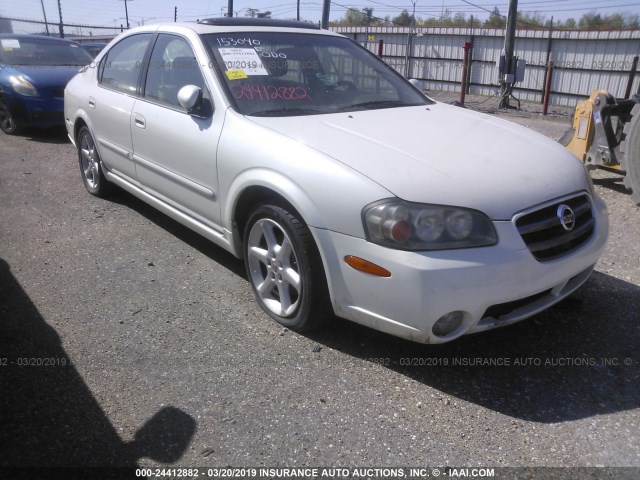 JN1DA31AX2T300821 - 2002 NISSAN MAXIMA GLE/SE WHITE photo 6