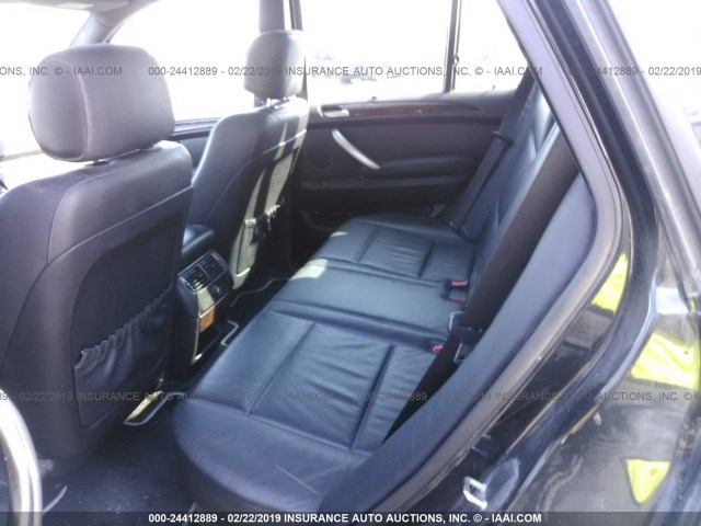5UXFB33553LH46266 - 2003 BMW X5 BLACK photo 8