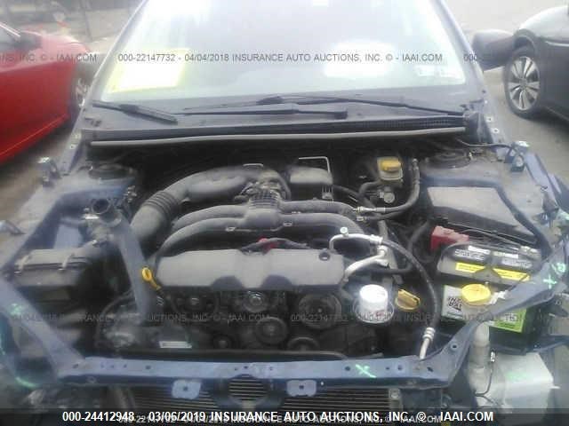 JF1GPAA69CH222129 - 2012 SUBARU IMPREZA ლურჯი ფოტო 10