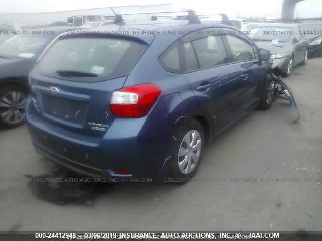 JF1GPAA69CH222129 - 2012 SUBARU IMPREZA ლურჯი ფოტო 4