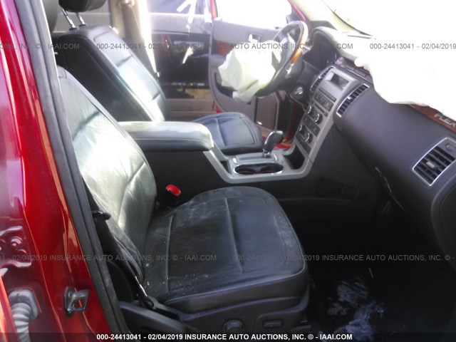 2FMGK5DCXCBD05689 - 2012 FORD FLEX LIMITED RED photo 5