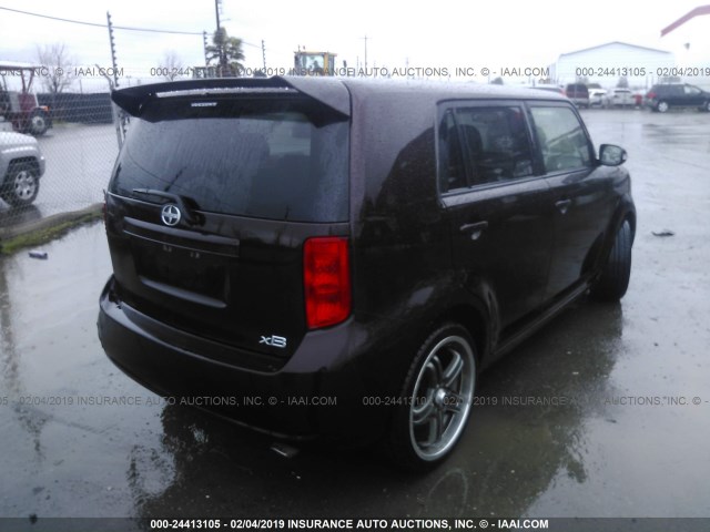 JTLKE50E491090767 - 2009 TOYOTA SCION XB Марун фото 4