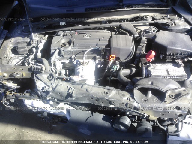 19UUB1F37FA010399 - 2015 ACURA TLX GRAY photo 10