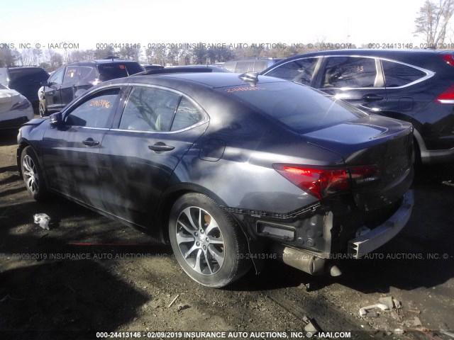 19UUB1F37FA010399 - 2015 ACURA TLX GRAY photo 3